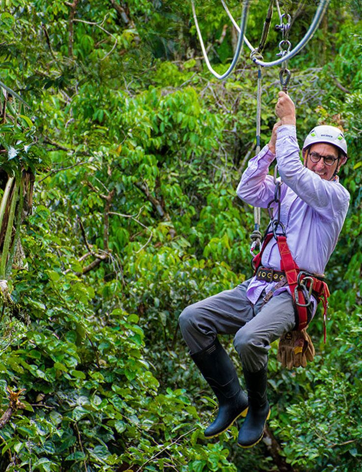 Adventures All Out Zip Lining Through Indigenous Forest Canopy